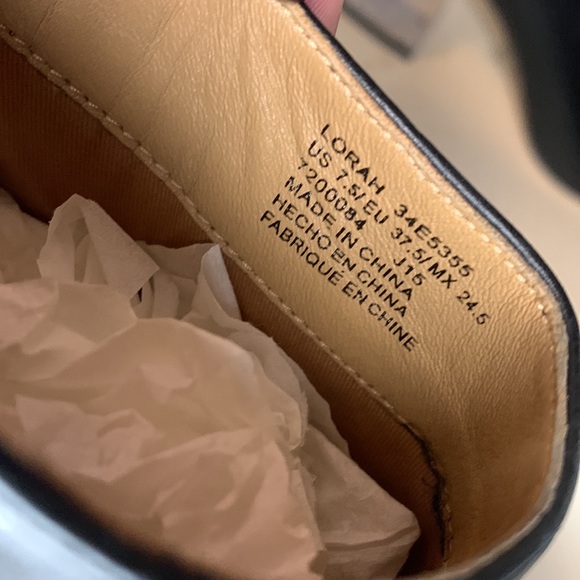 Calvin Klein Lorah Black Leather Booties size US 7.5 - Picture 6 of 6